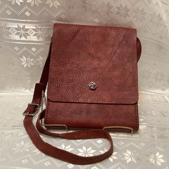 Jewelry In Bloom Messenger Bag  100% Leather Handmade Hand Stitched - Picture 16 of 16